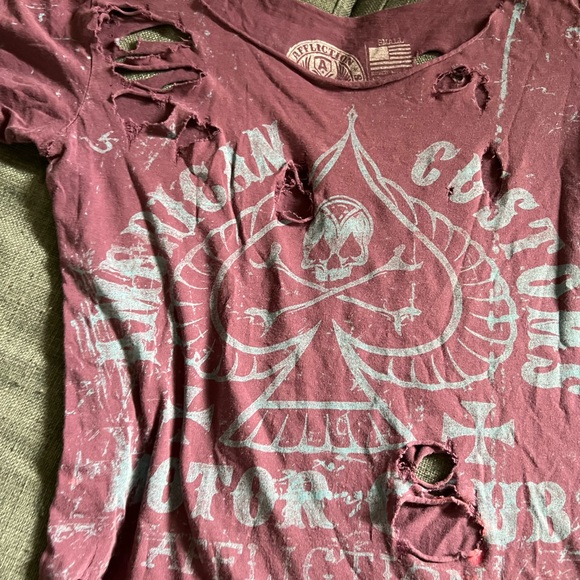 Women’s Affliction shirt small - Picture 4 of 6